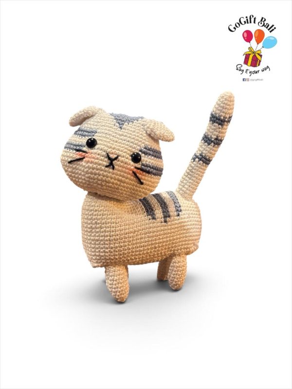 Cat Knitting Doll